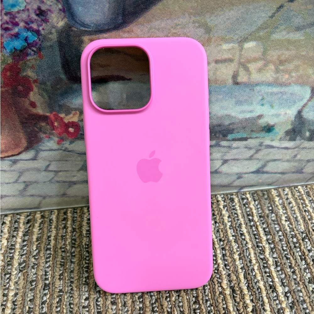 Apple Pink Silicone iPhone Case